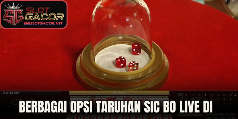 Berbagai Opsi Taruhan Sic Bo Live di Slot Gacor 